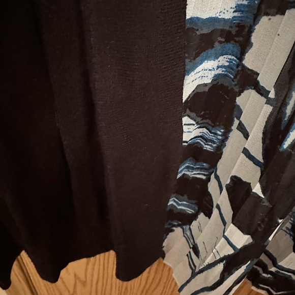 Melissa McCarthy Seven7 cardigan, GUC 0X, black long sleeves lightweight long - Picture 5 of 7